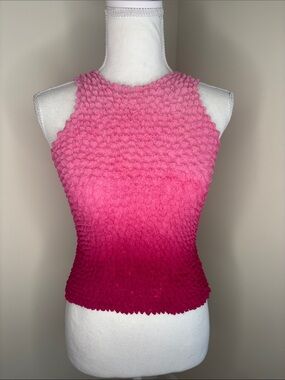 Vintage Bubble/Popcorn Ombre Tank Top